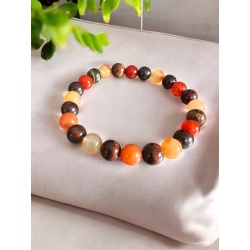 Bracelet Energisant - Cornaline / Oeil de fer