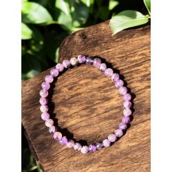 Bracelet en Améthyste de Zambie – Élévation & Sagesse - 6mm