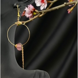 Boucles d’oreilles Nymphe – Nymphéia (Parme)