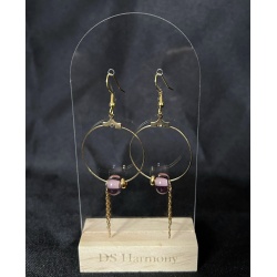 Boucles d’oreilles Nymphe – Nymphéia (Parme)