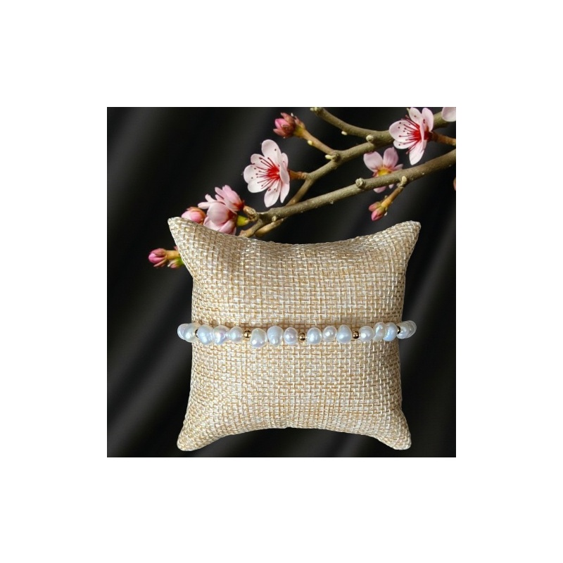 Bracelet Nymphéa — Perles d’eau douce