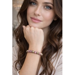 Bracelet Quartz Rose & Pyrite – Équilibre émotionnel et confiance en soi